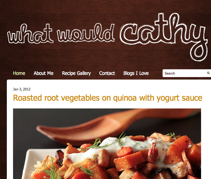 What Would Cathy Eat - Food Blog Design