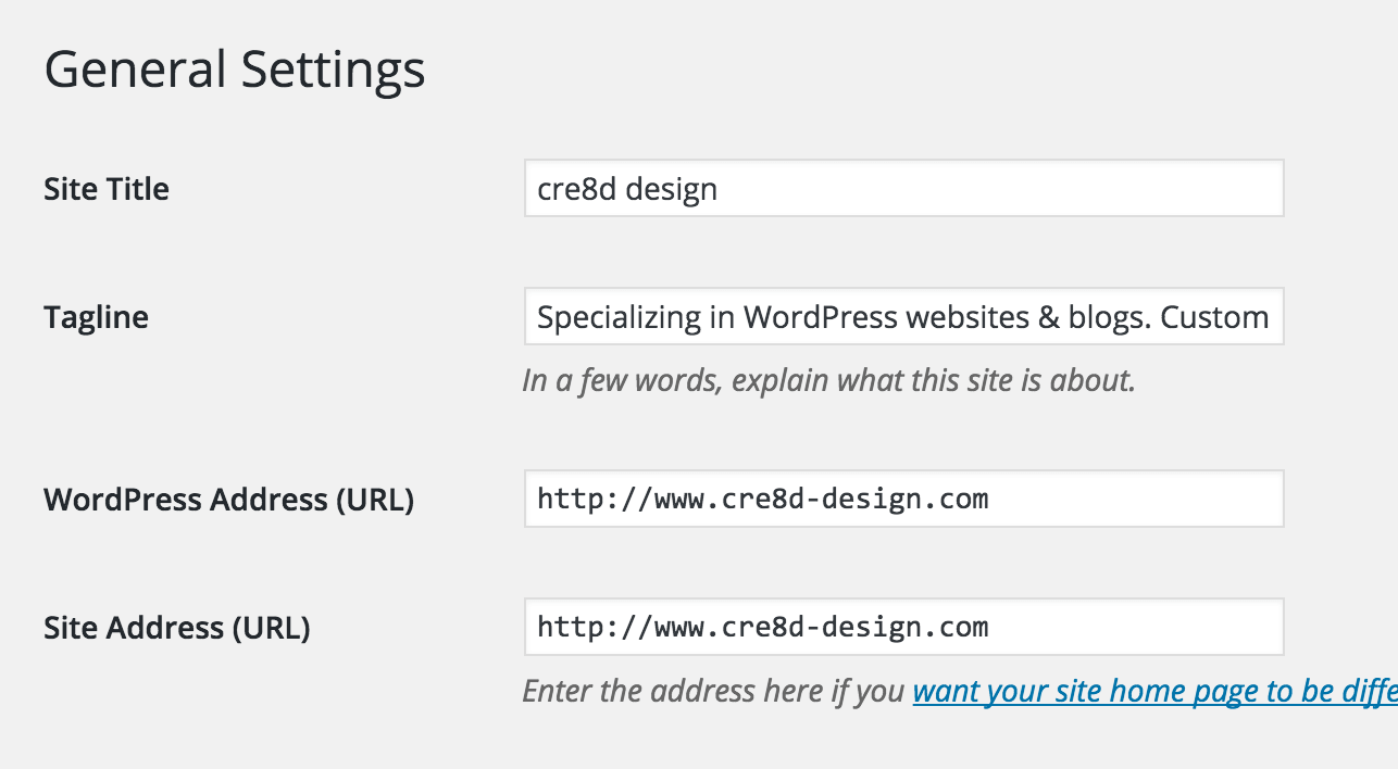 WordPress general settings - changing URL to https