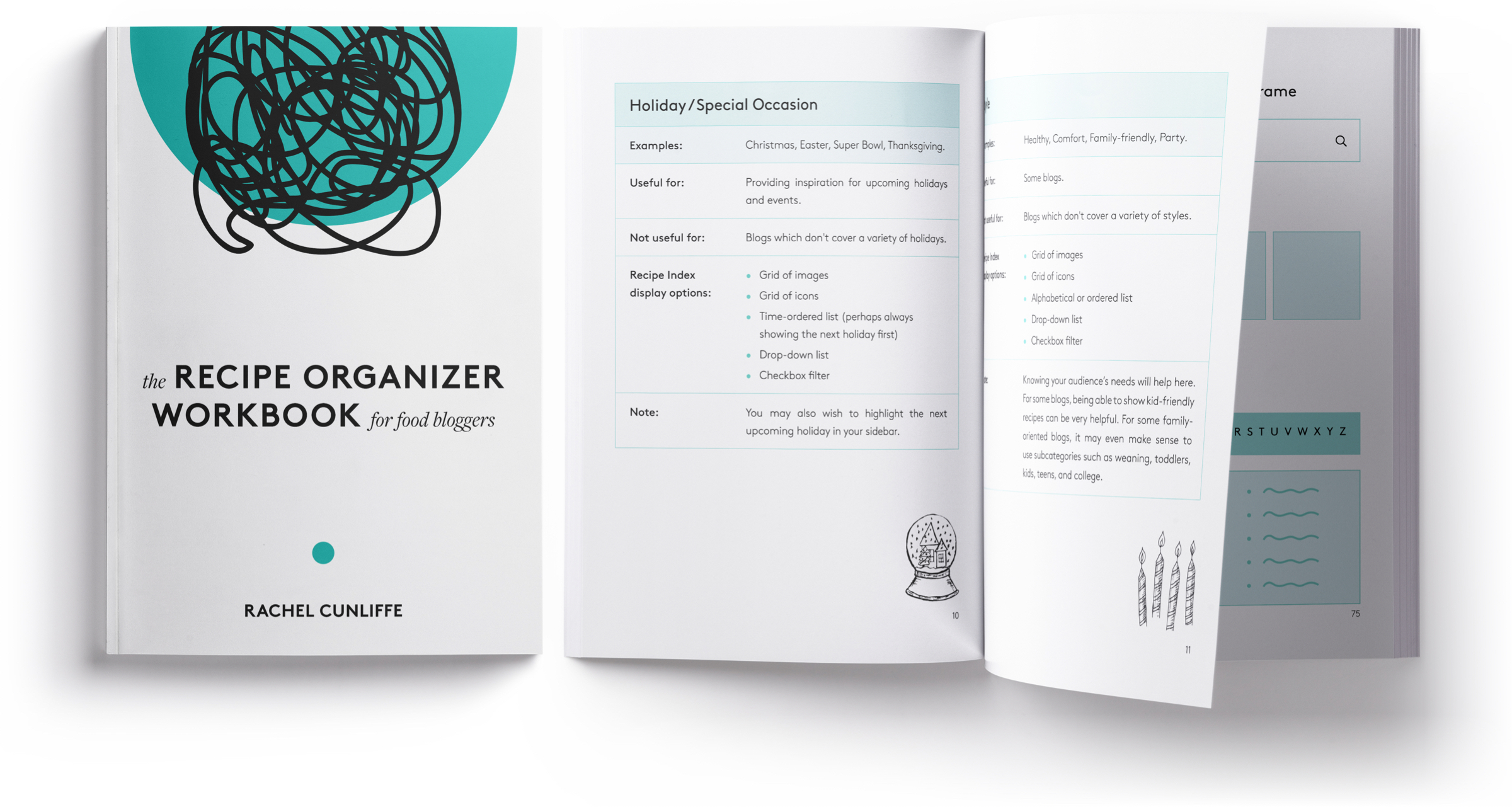 The Recipe Organizer Workbook for Food Bloggers